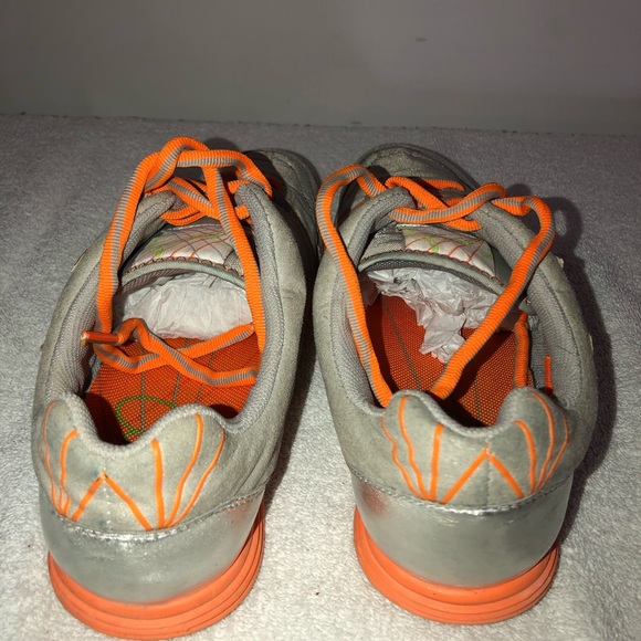 Coach silver / orange sneakers Sz 7.5 - Picture 4 of 6